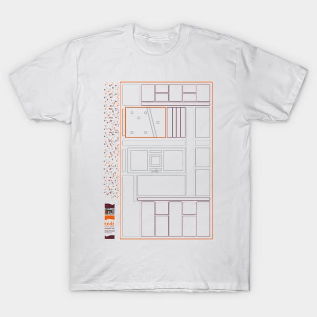 Lodz. My City. Old House 1. T-Shirt by typohole